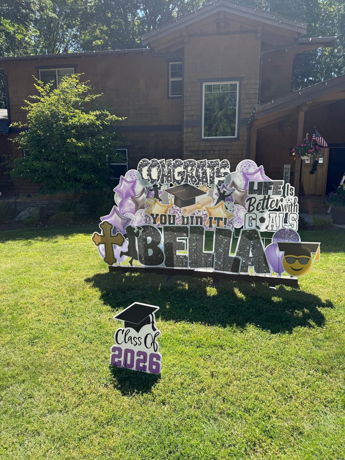 Graduation yard card